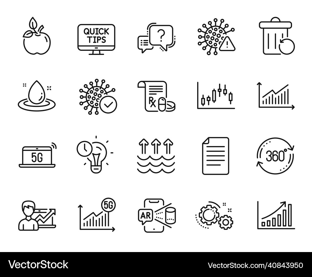 Set of file recovery trash and augmented Set of file recovery trash and augmented vector image