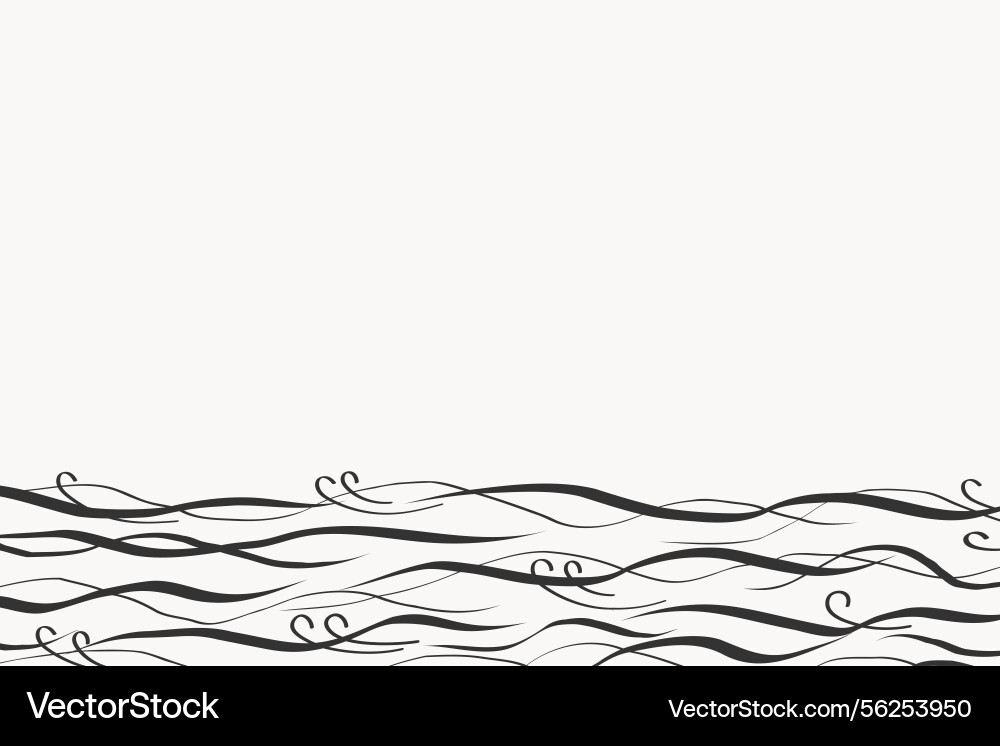 Summer border background with waves for text Summer border background with waves for text vector image