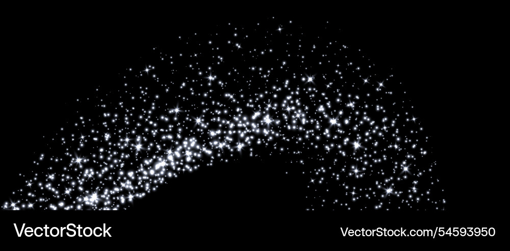White stars and sparkles magic star dust White stars and sparkles magic star dust vector image