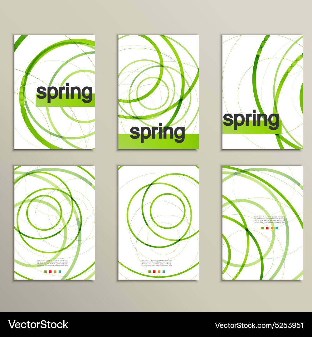 Abstract Circle Patterns vector image