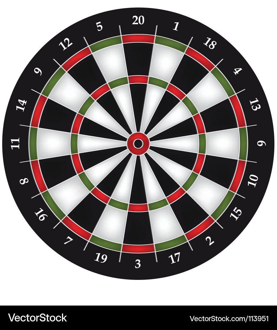 Dartboard Set vector image
