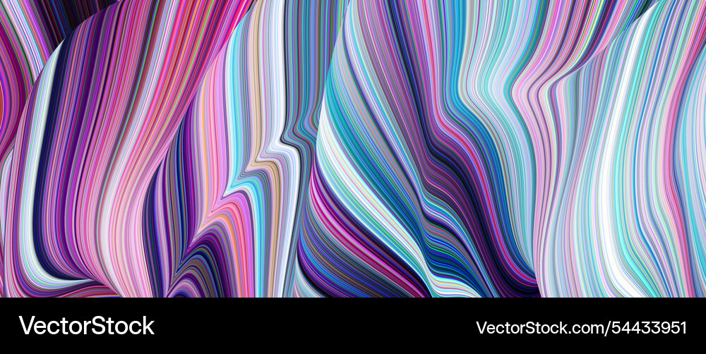 Dynamic Flowing Abstract Lines Vector Image