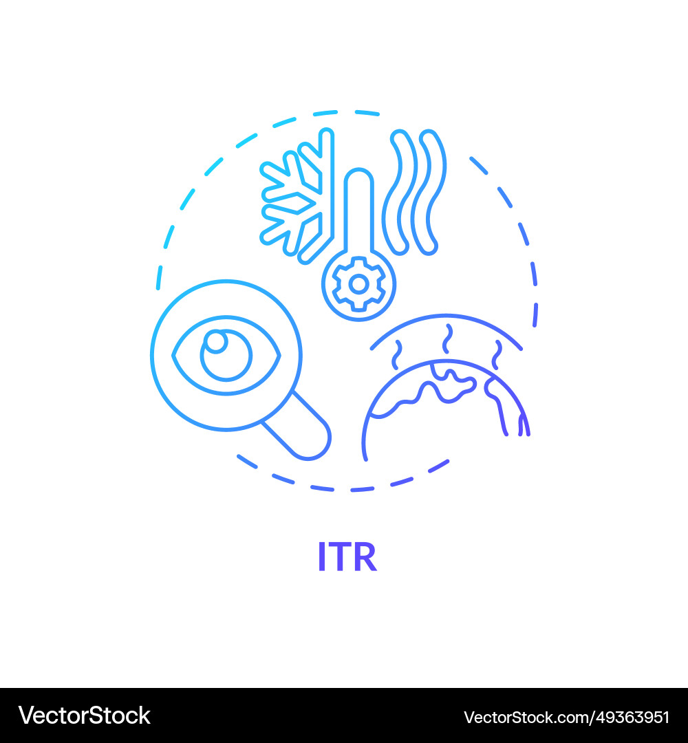 Gradient thin line icon itr concept Gradient thin line icon itr concept vector image