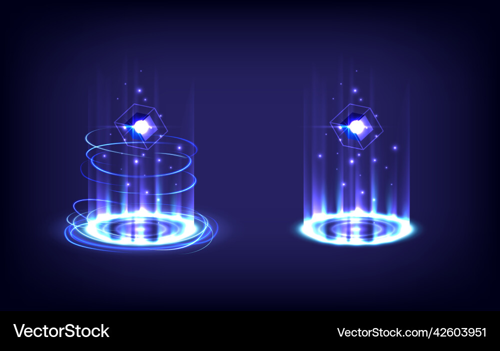 Gui and ui virtual reality ray stage for showing Gui and ui virtual reality ray stage for showing vector image