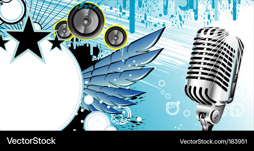 Music Background with Instruments Vector Image