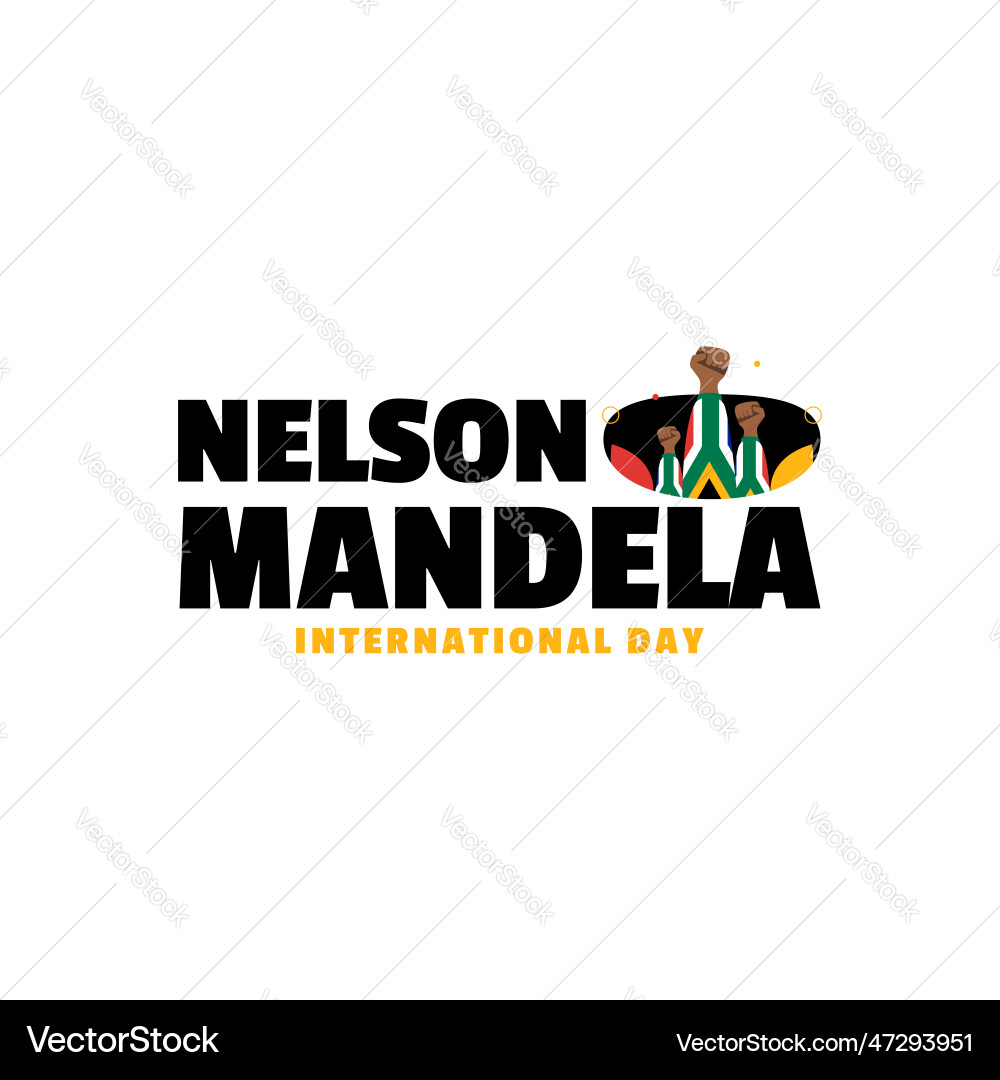 Nelson mandela Tag Veranstaltung Hintergrund Nelson mandela Tag Veranstaltung Hintergrund vektorbild
