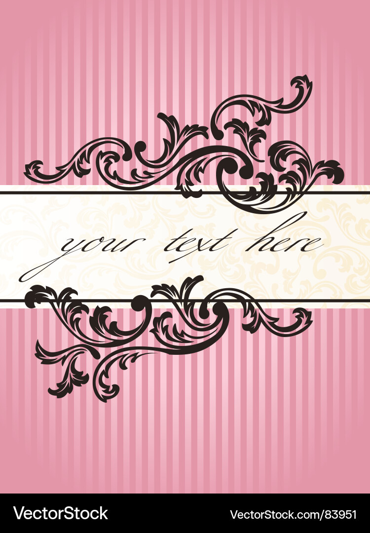 Romantic French Banner Vector Image