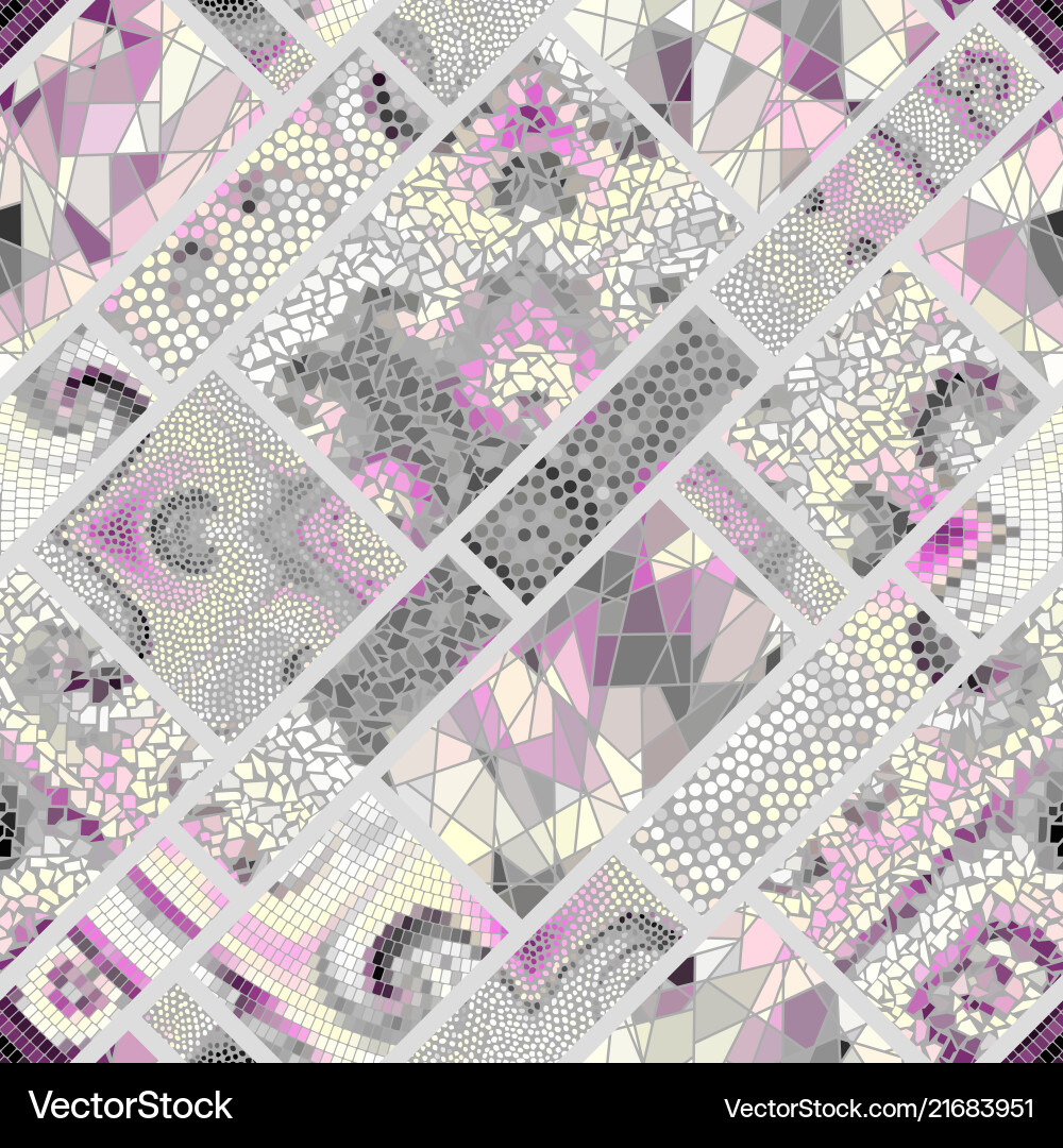 Seamless mosaic pattern Seamless mosaic pattern vector image