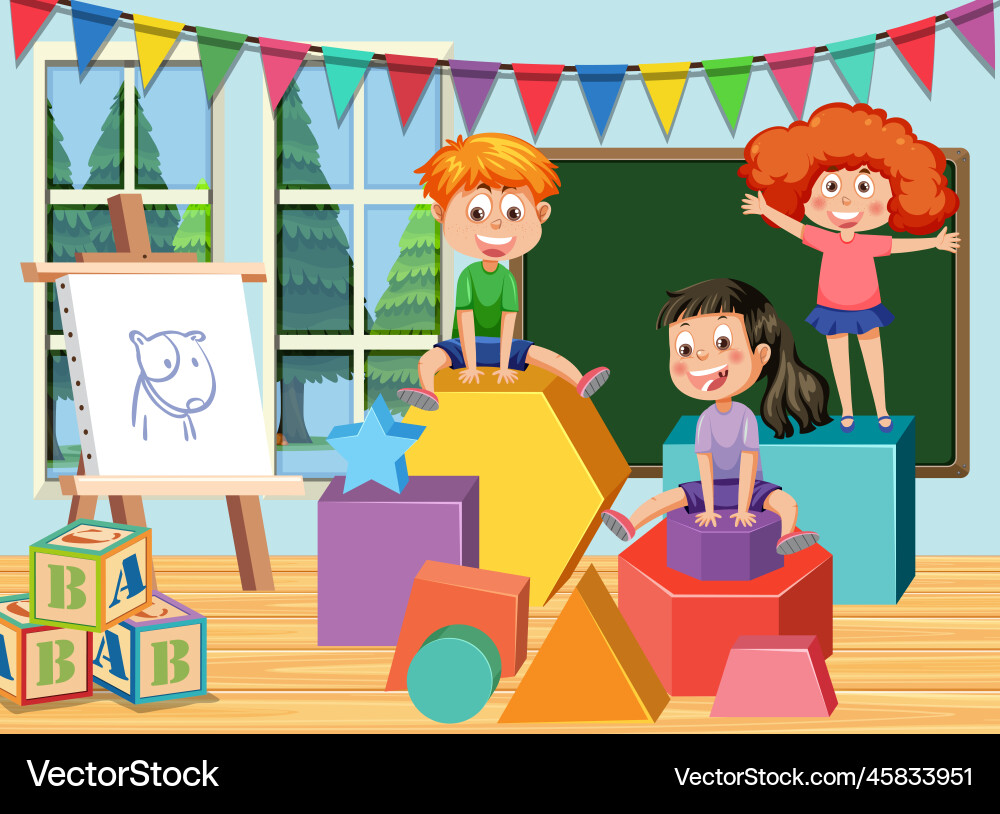 Student in math classroom Royalty Free Vector Image