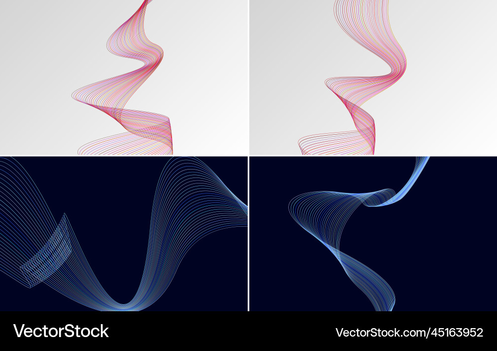 Add visual interest to your design with this pack Vector Image