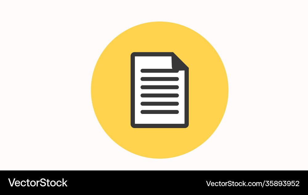 Document or a file icon Vector Image