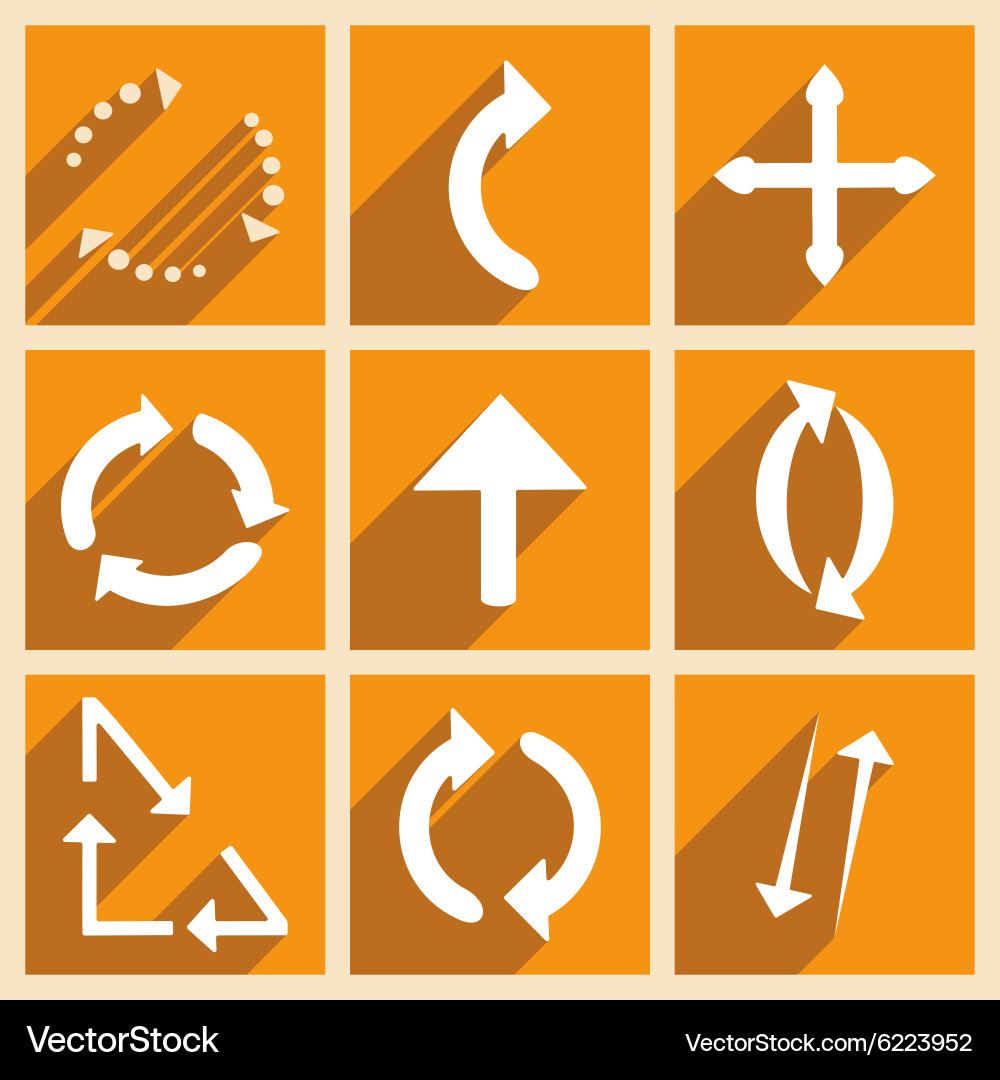Flat with shadow concept and mobile application vector image