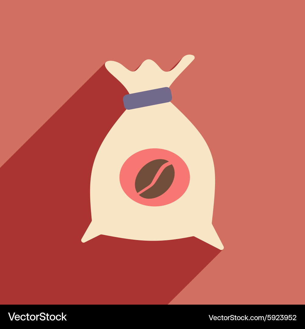 Flat with shadow icon and mobile application Vector Image