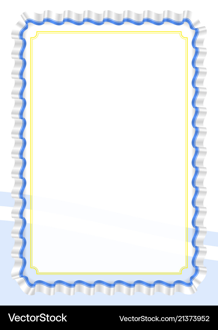 Frame and border of ribbon with altai flag Frame and border of ribbon with altai flag Vector Image