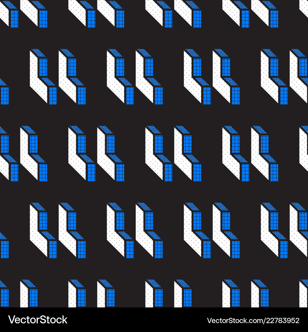 Geometric seamless patterns with textured Geometric seamless patterns with textured vector image