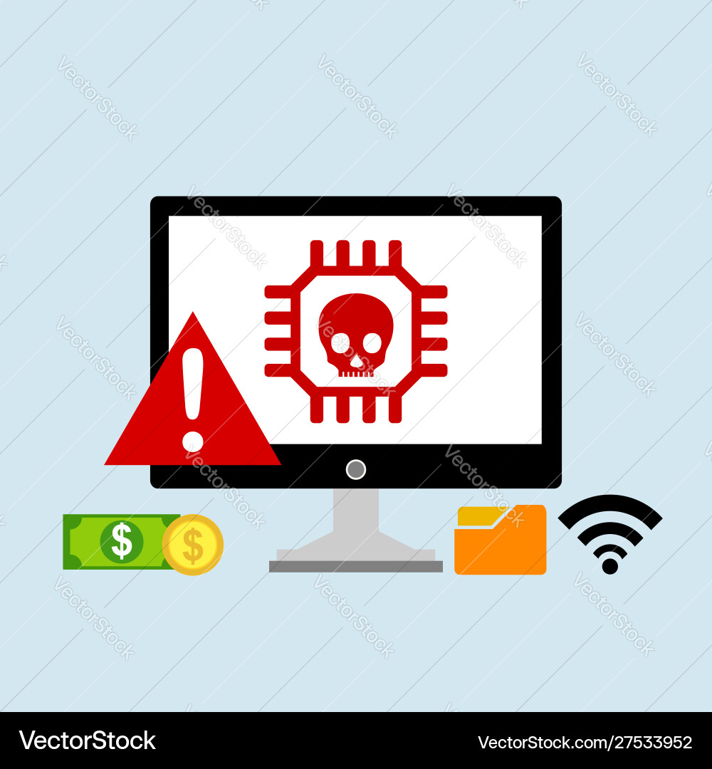 Hacker Aktivität Computeralert Benachrichtigung Hacker Aktivität Computeralert Benachrichtigung vektorbild