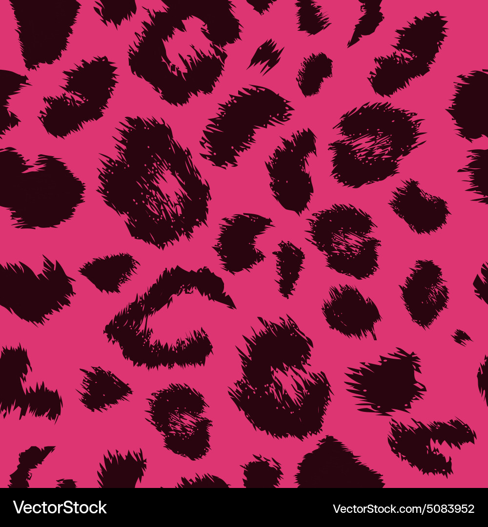 Leopard Print Seamless Pattern vector image