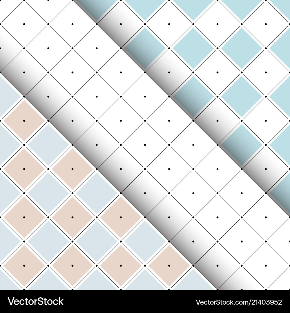 Seamless patterns with rhombuses and dots Seamless patterns with rhombuses and dots vector image