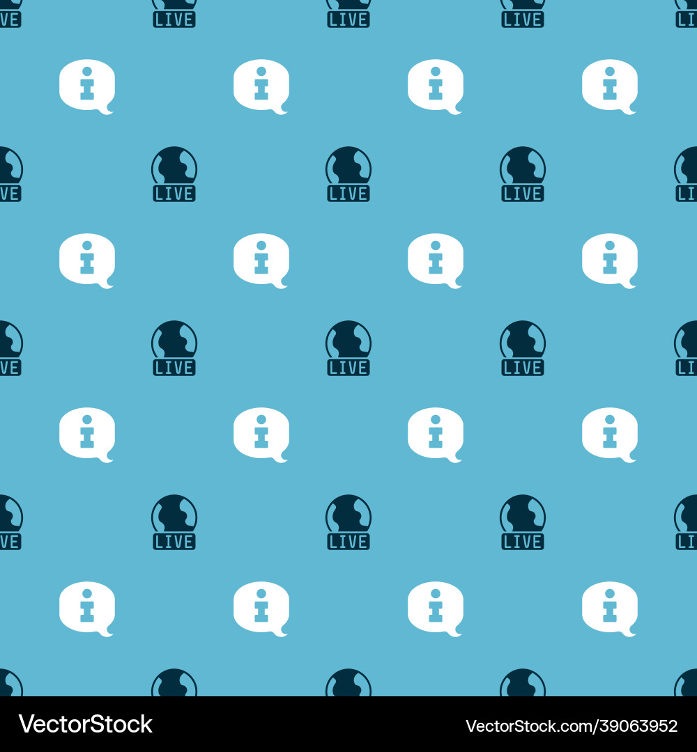 Set live report and information on seamless Set live report and information on seamless Vector Image
