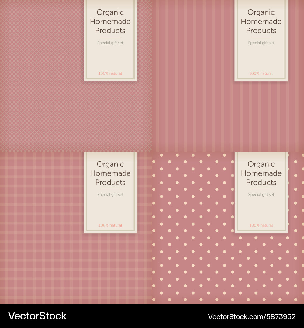 Simple label template for box or package card Vector Image