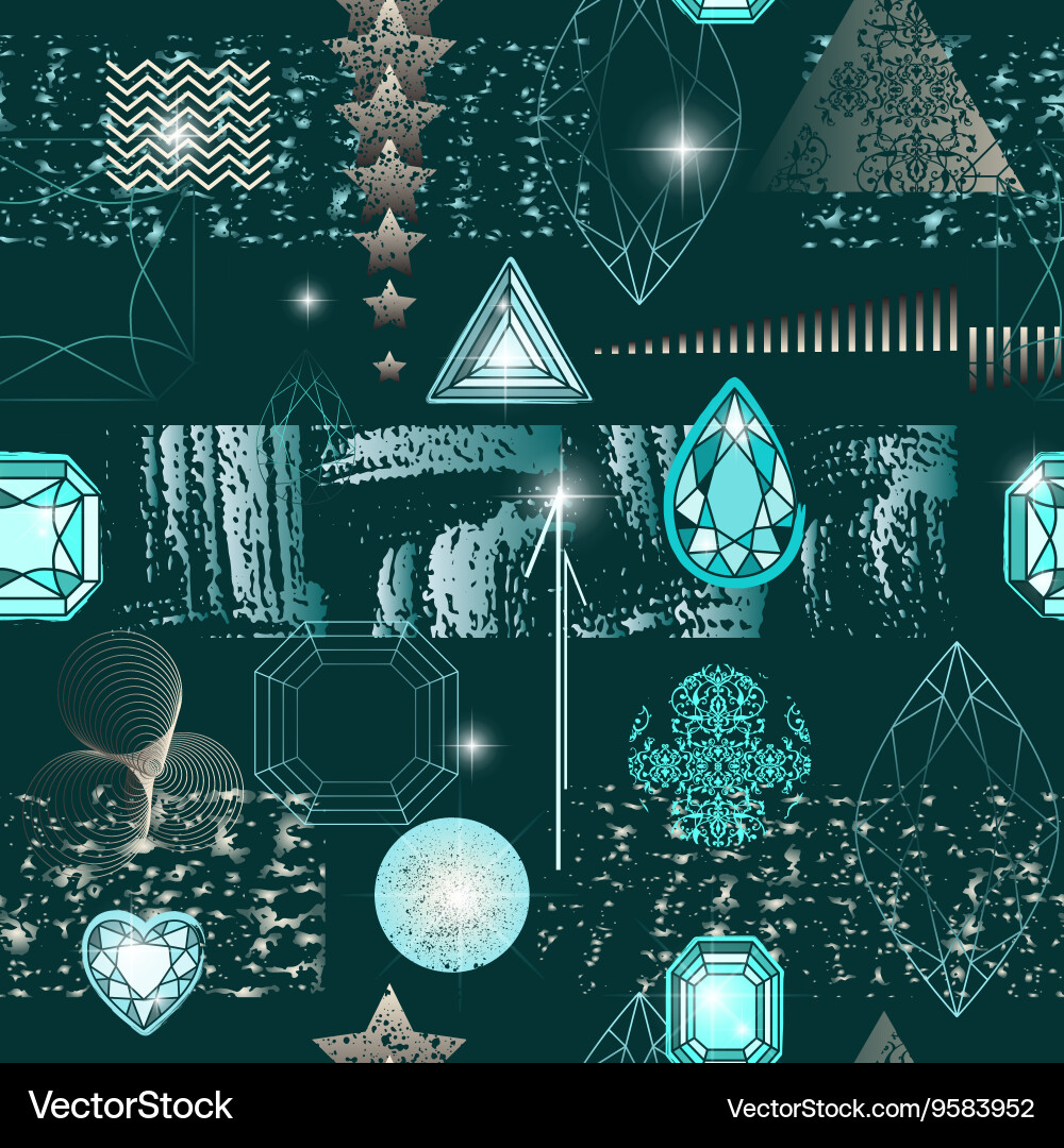 Trendy modern seamless pattern with abstract Vector Image