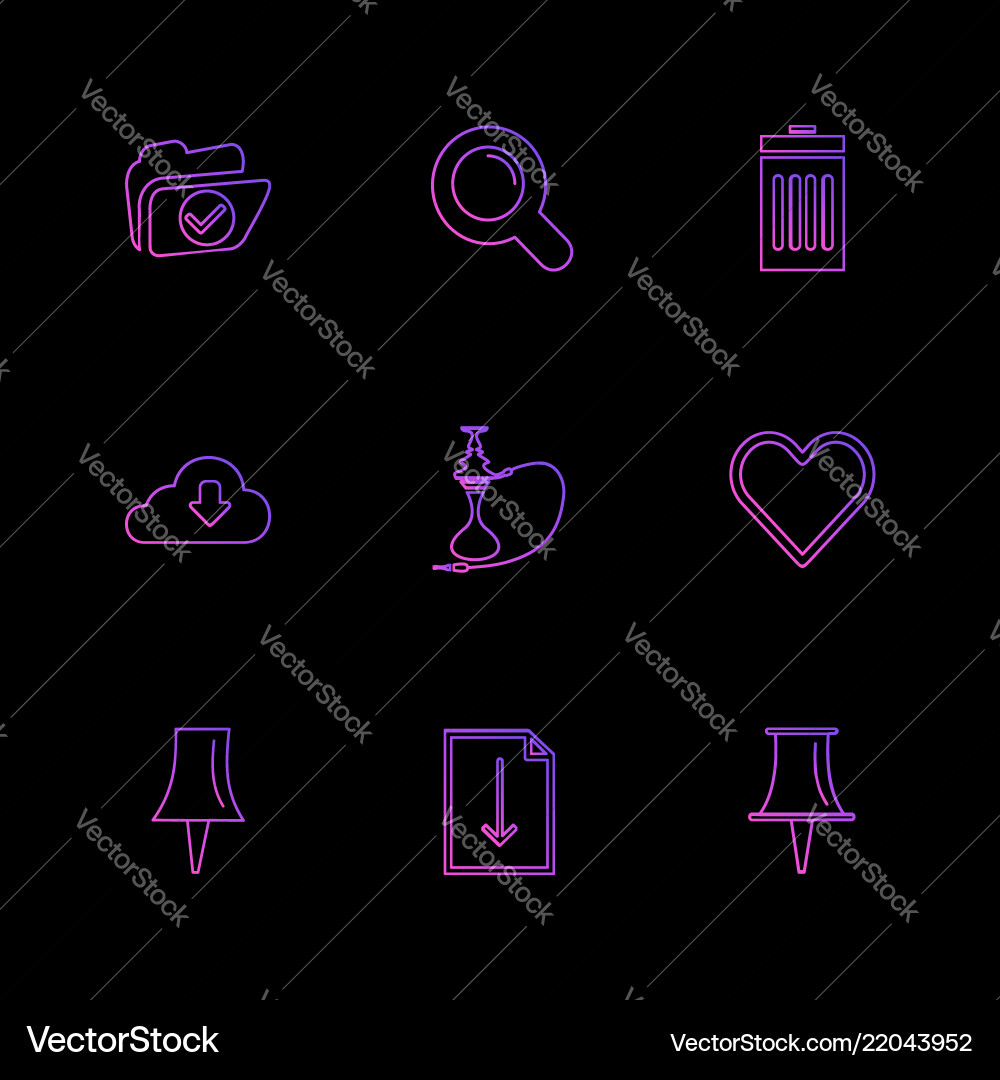User interface buttons application multimedia vector image