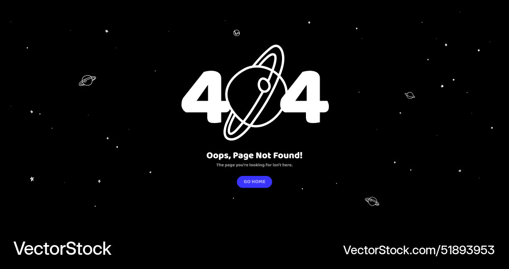 404 page not found error layout template 404 page not found error layout template vector image