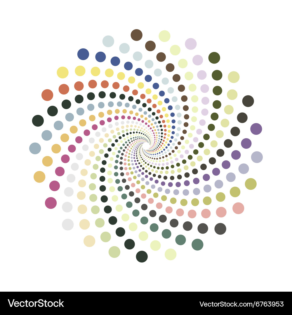 Abstract dotted shape design element vector image