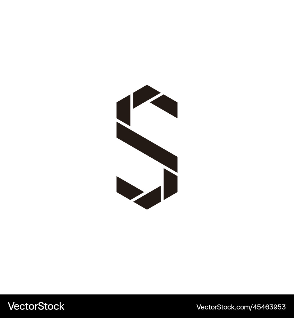 Buchstaben gefaltetes geometrisches Symbol einfaches Logo Buchstaben gefaltetes geometrisches Symbol einfaches Logo vektorbild