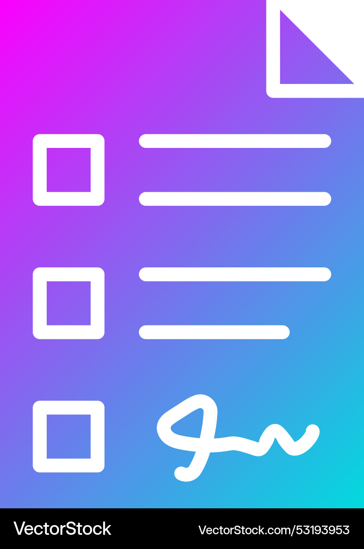 Contract form icon design vector image