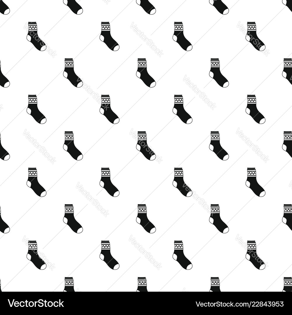 Fabric sock pattern seamless Fabric sock pattern seamless vector image