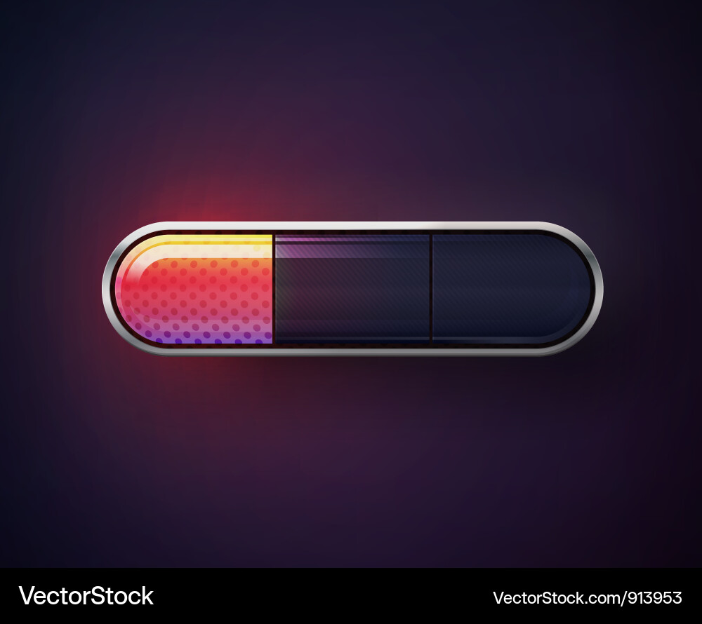 Glossy navigation buttons Vector Image