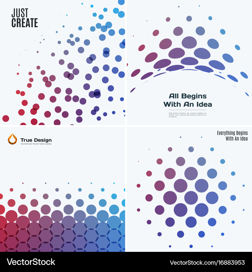 Mega set of abstract design round elements Vector Image