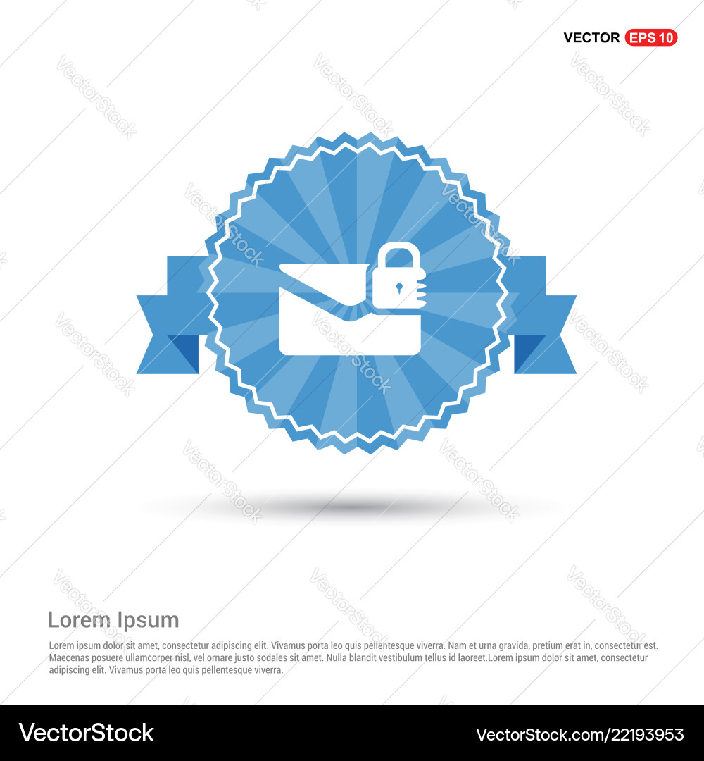 Message secure icon Vector Image