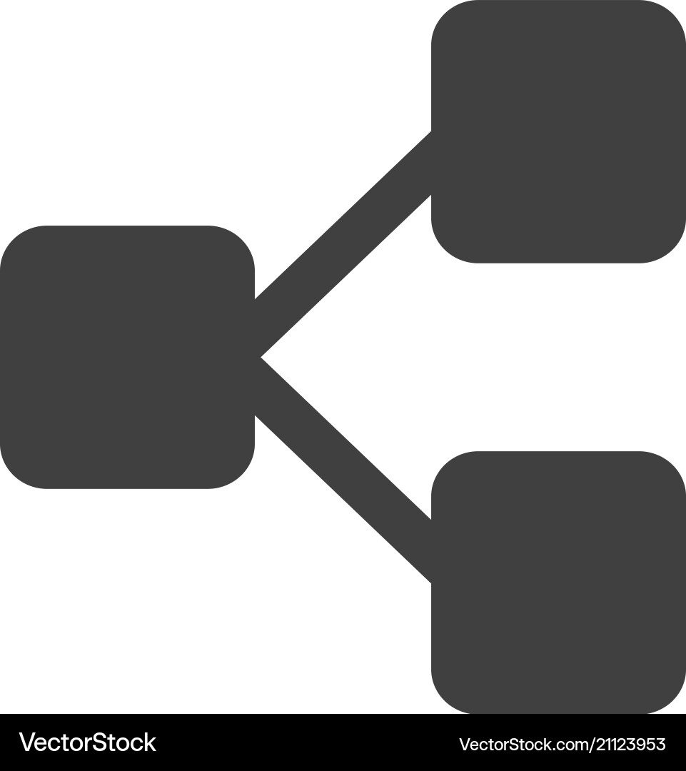 Tree structure icon Vector Image