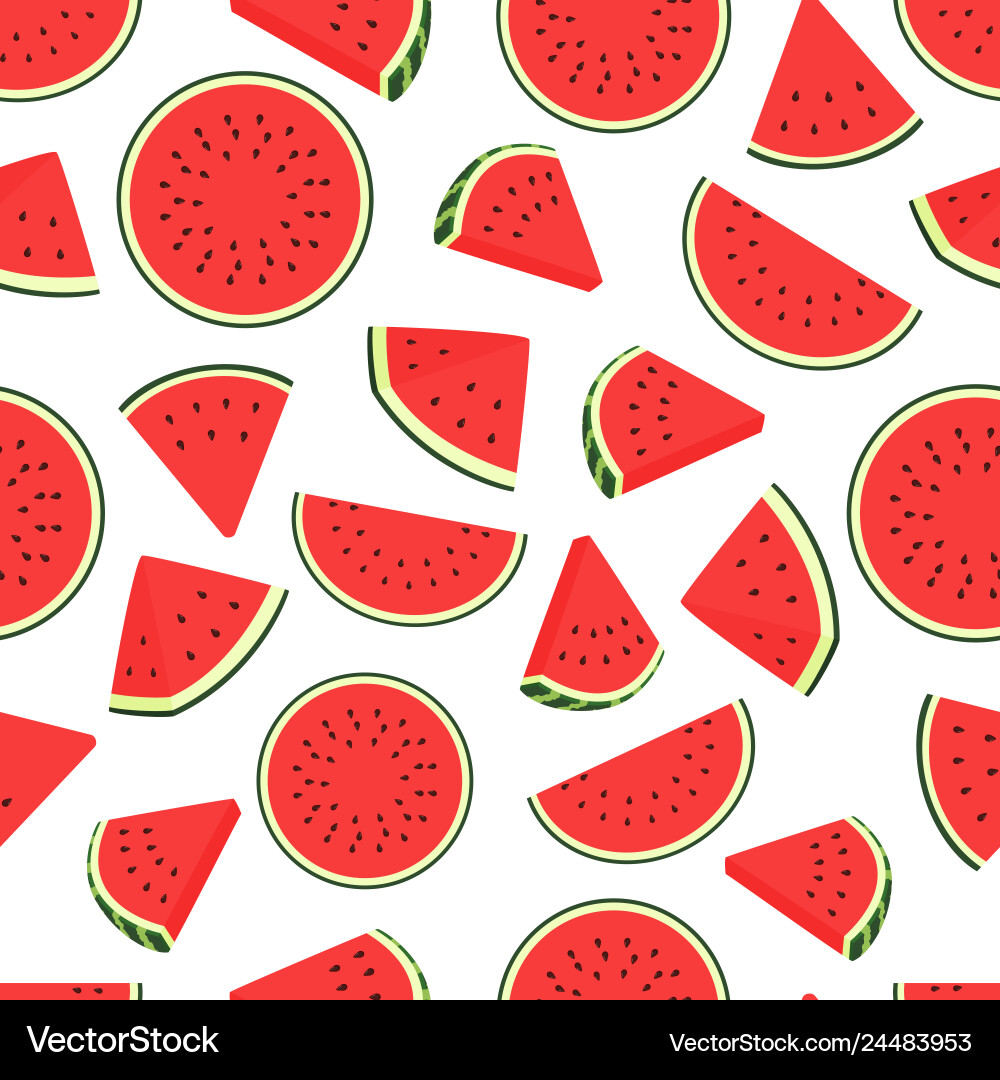 Watermelon Slice Pattern vector image