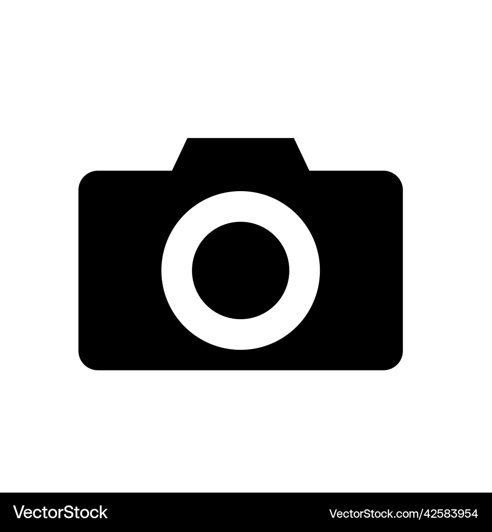 A simple camera icons for shooting and recording A simple camera icons for shooting and recording vector image