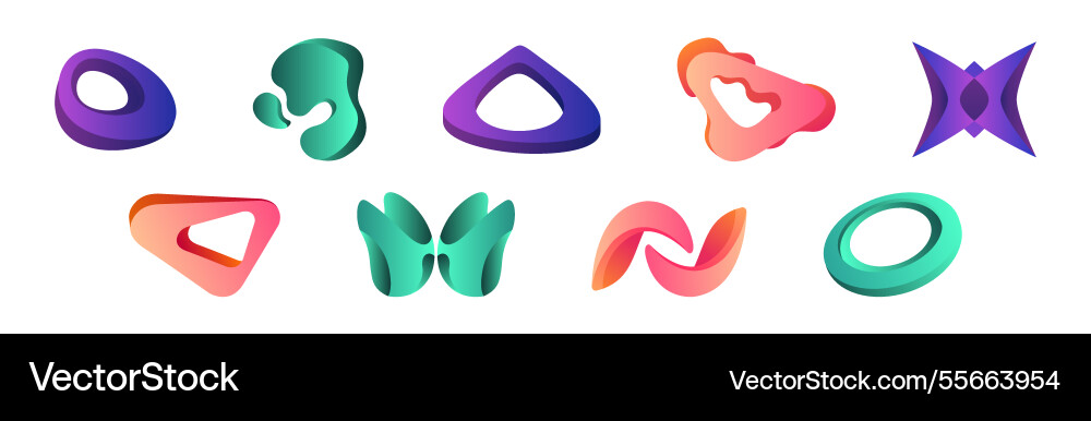 Abstract form and graphic shaped element Abstract form and graphic shaped element vector image