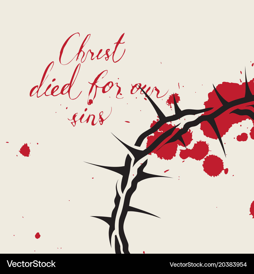 Christ's Sacrifice Vector Image