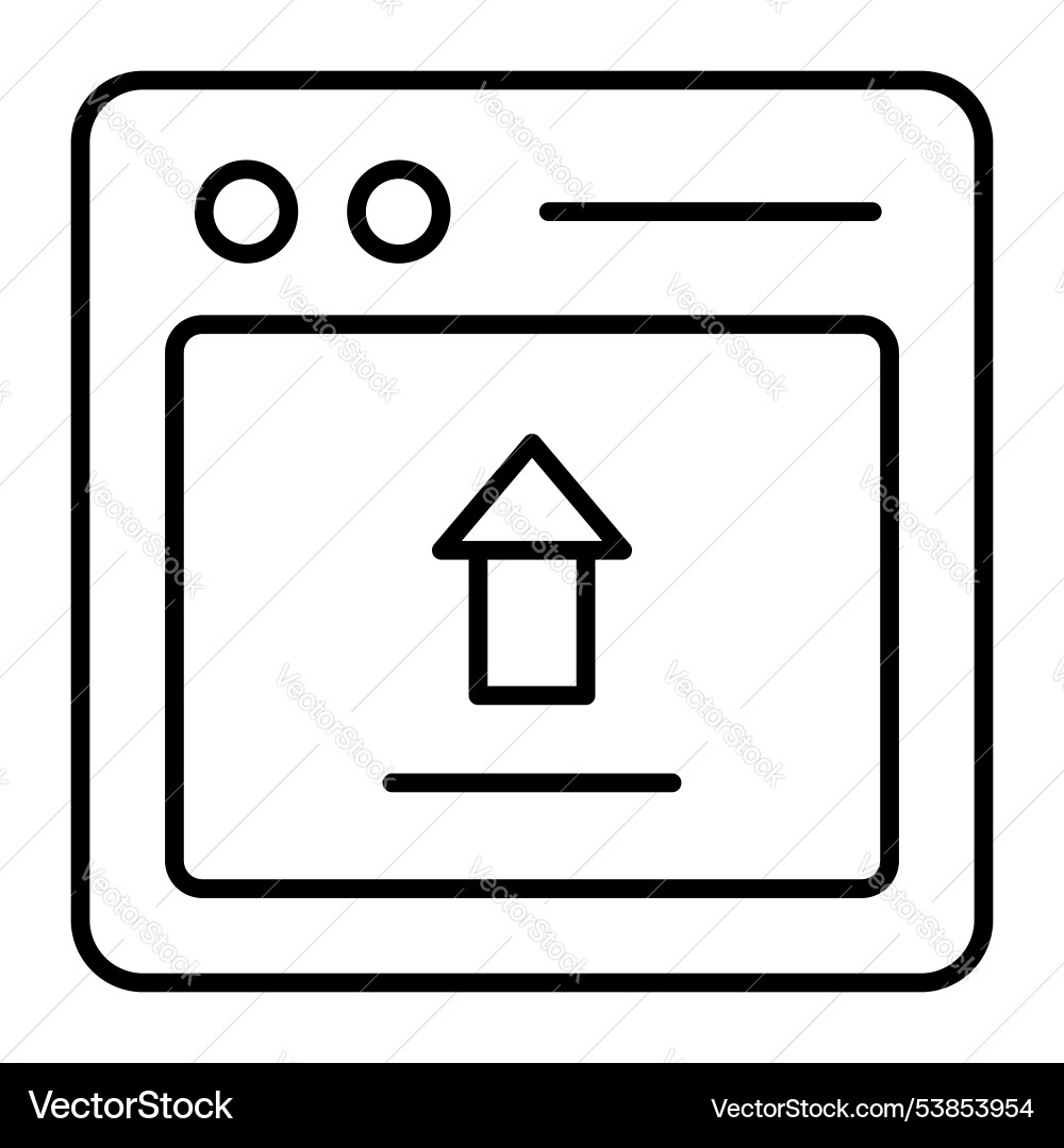 Data upload icon modern vector image