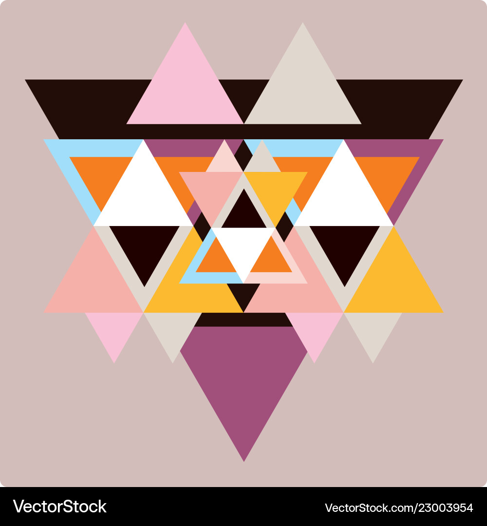 Ector pattern with colorful geometric shapes Ector pattern with colorful geometric shapes vector image