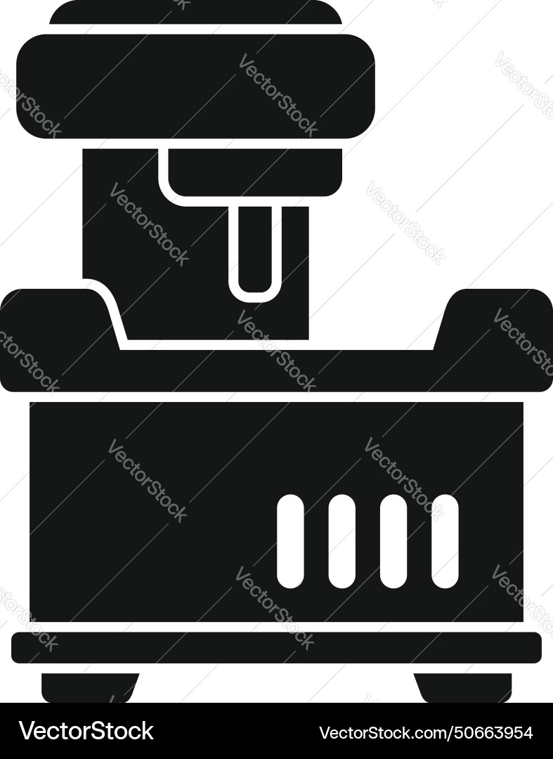 Laser cnc machine icon simple calibration Laser cnc machine icon simple calibration vector image