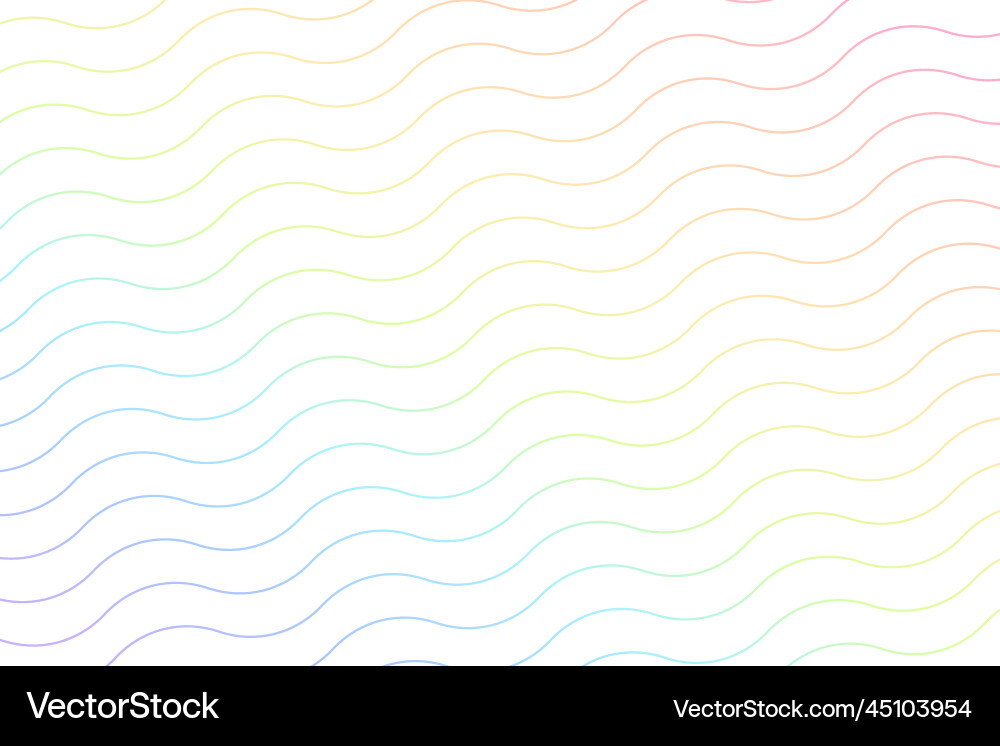 Line style wave pattern colorful background Vector Image