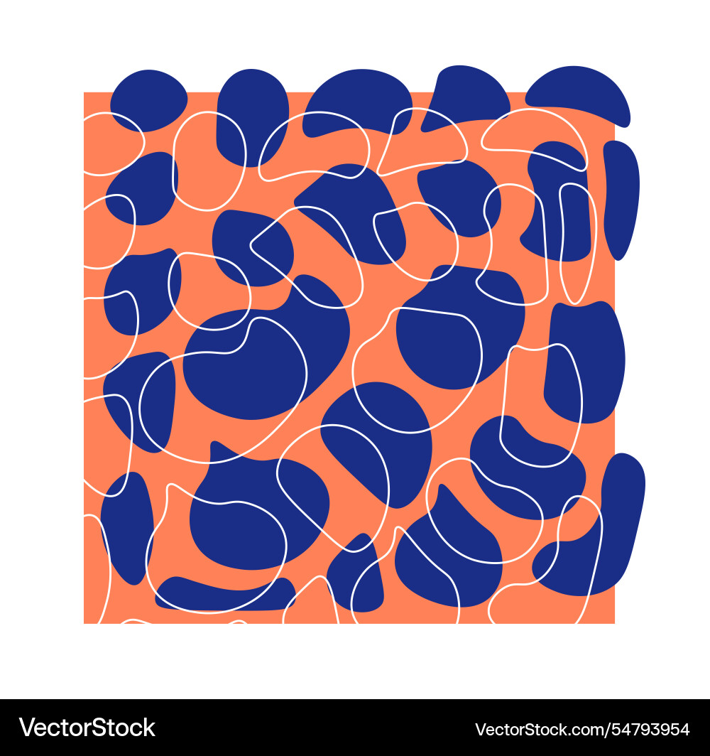 Pop style pattern orange and blue patterns Pop style pattern orange and blue patterns vector image