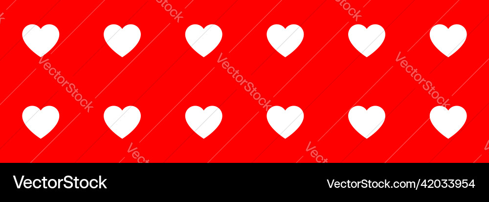 Seamless repeatable heart shape icon pattern Seamless repeatable heart shape icon pattern Vector Image