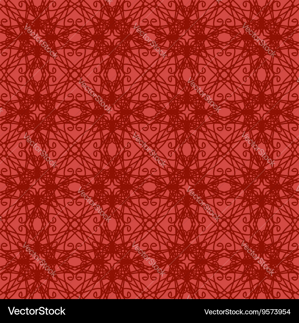 Seamless texture on red element for design Vector Image