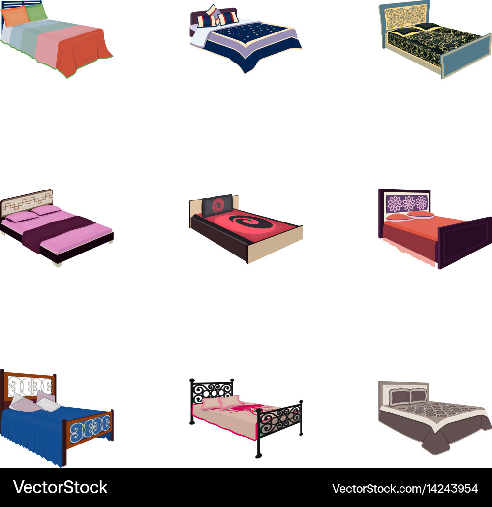 Set of images on the theme sleep and rest vector image