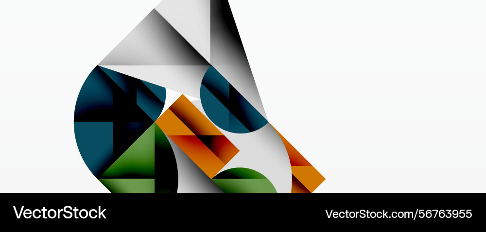 Abstract geometric shapes overlap creating Abstract geometric shapes overlap creating vector image