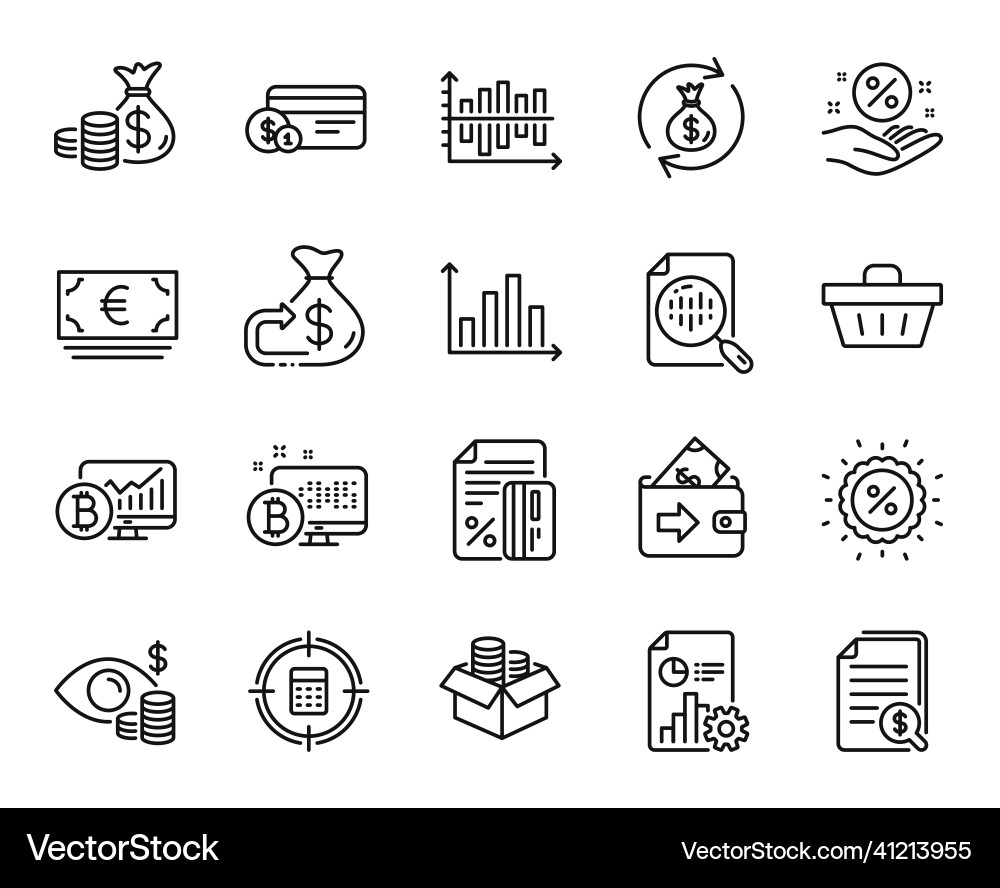 Financial Documents & Loans Vector Image