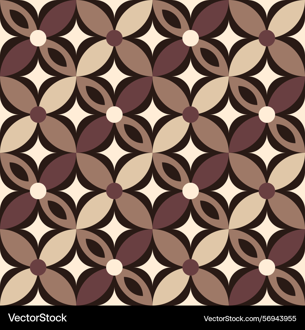 Minimalist geometric mid mod seamless pattern Minimalist geometric mid mod seamless pattern vector image